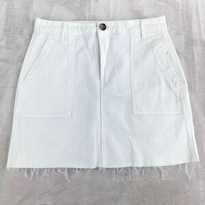 Hem &‎ Thread Jean Mini Skirt Women’s medium White Utility